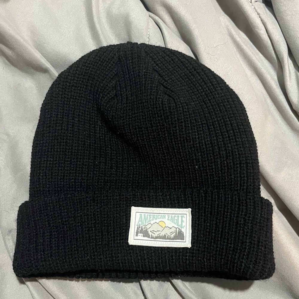 American Eagle Black Knit Hat